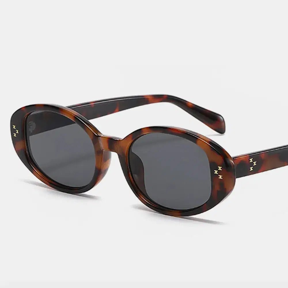 Polycarbonate Frame Oval Sunglasses - Lustreve