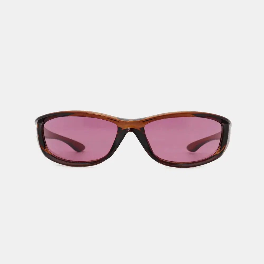 Polycarbonate Frame Rectangle Sunglasses - Lustreve
