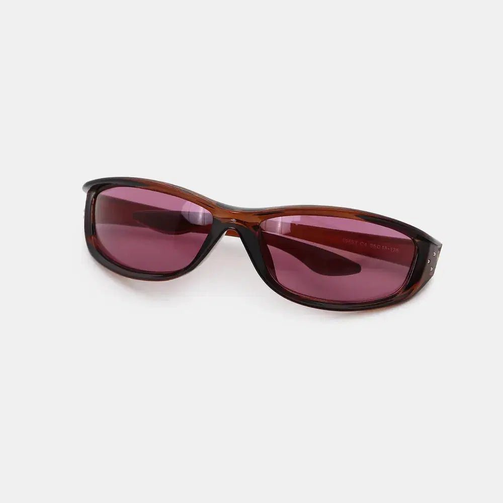 Polycarbonate Frame Rectangle Sunglasses - Lustreve