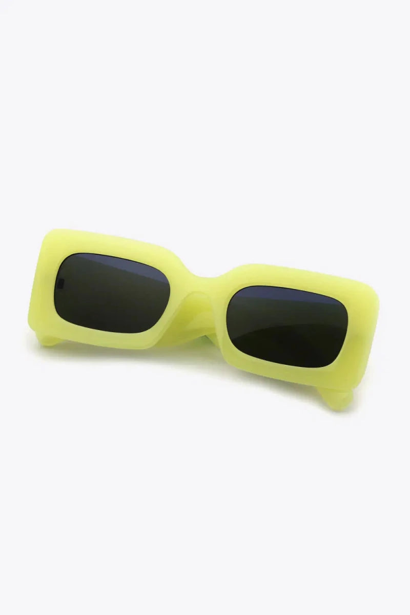 Polycarbonate Frame Rectangle Sunglasses - Lustreve