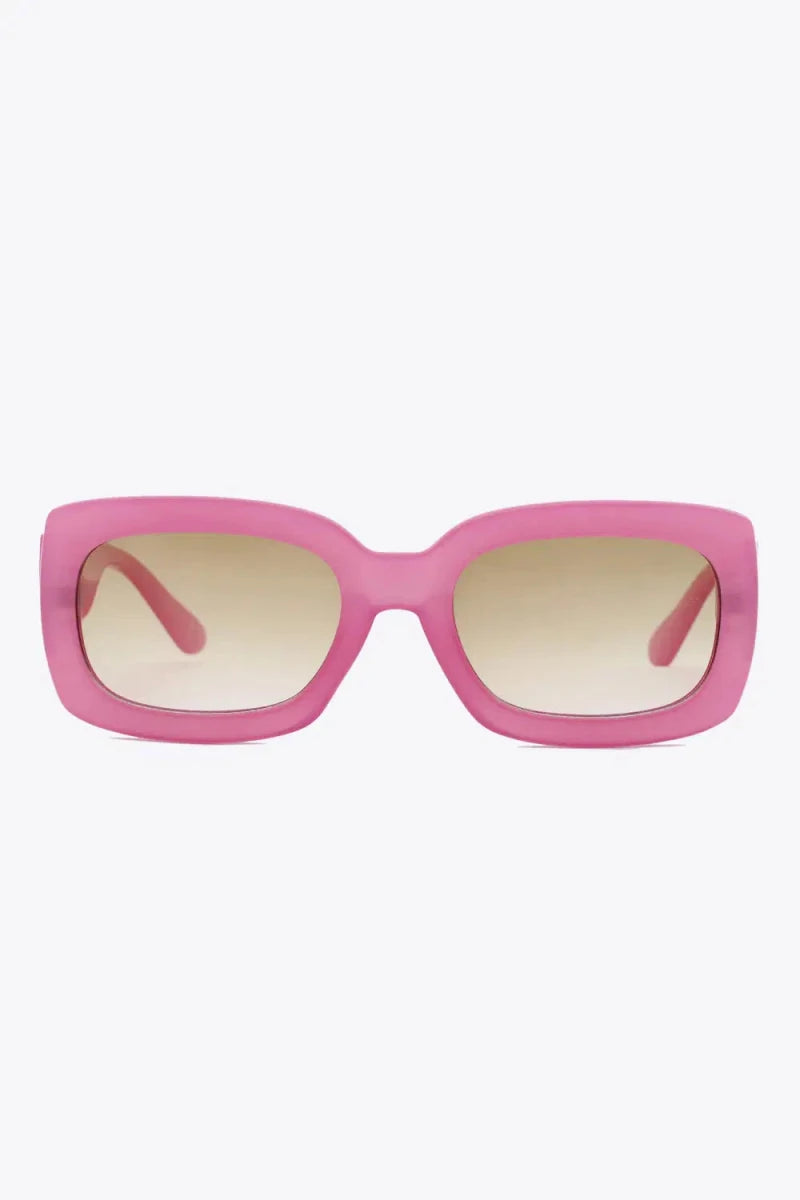 Polycarbonate Frame Rectangle Sunglasses - Lustreve