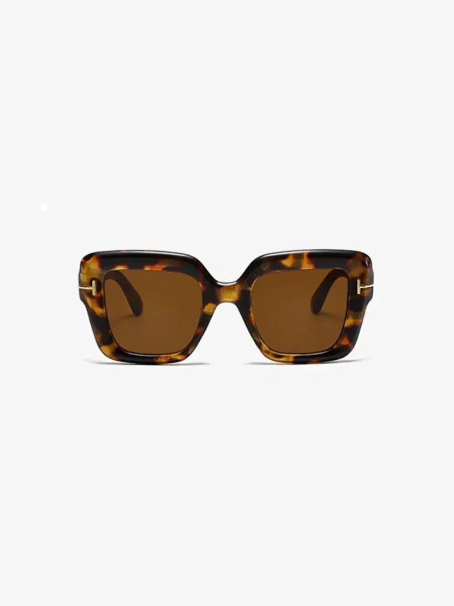 Polycarbonate Frame Square Sunglasses - Lustreve