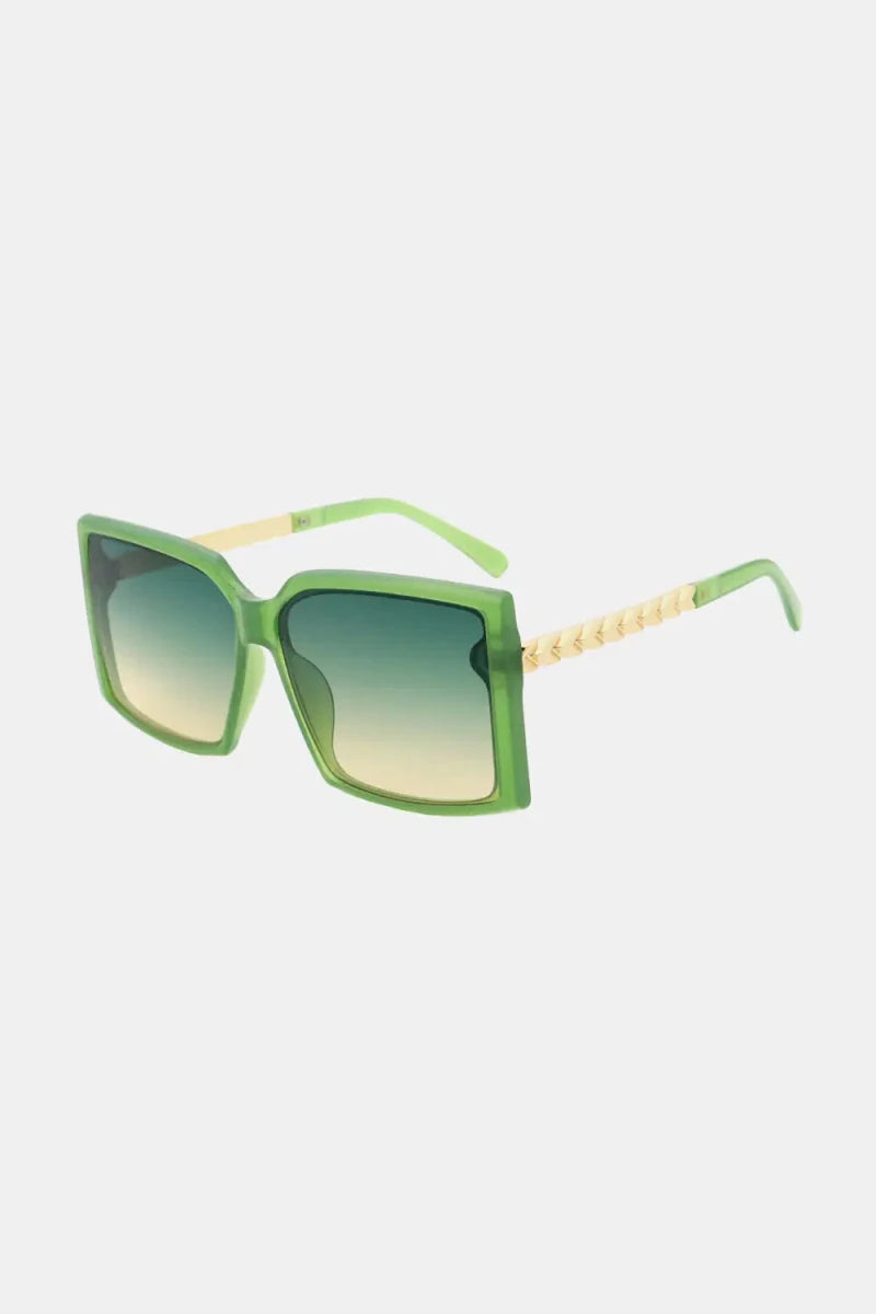 Polycarbonate Frame Square Sunglasses - Lustreve