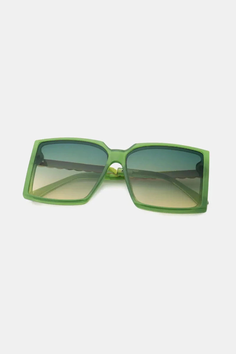 Polycarbonate Frame Square Sunglasses - Lustreve