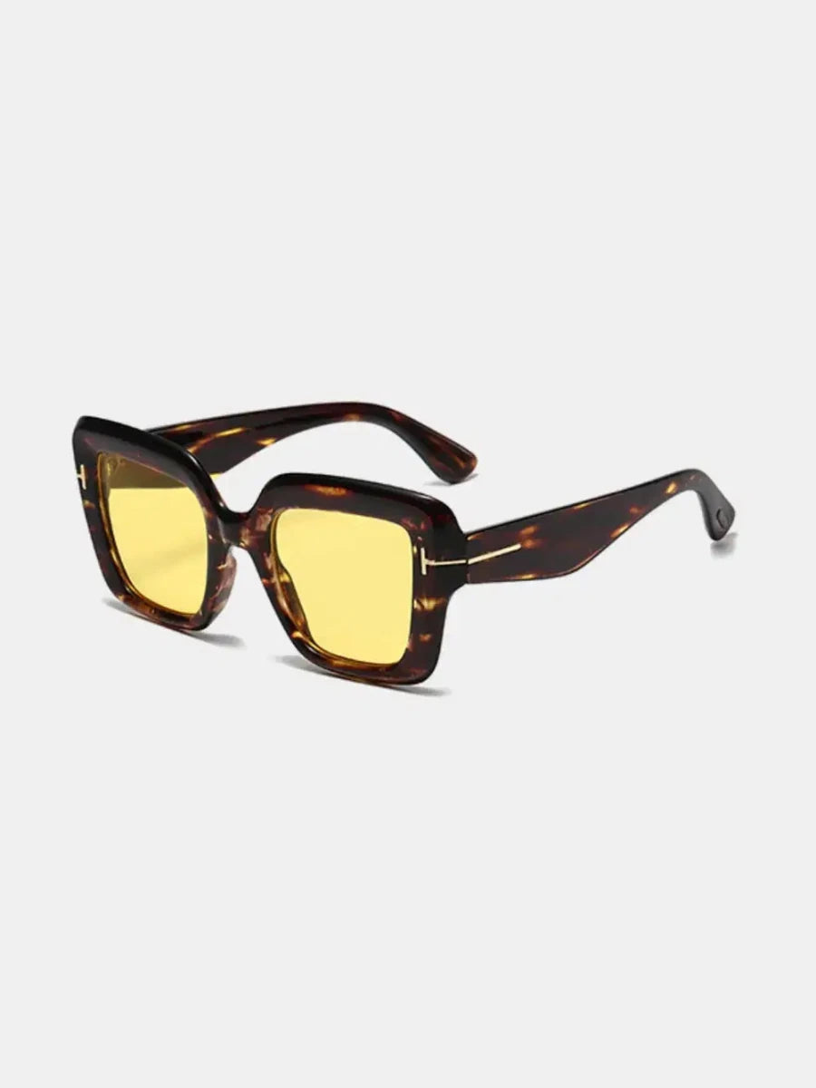 Polycarbonate Frame Square Sunglasses - Lustreve