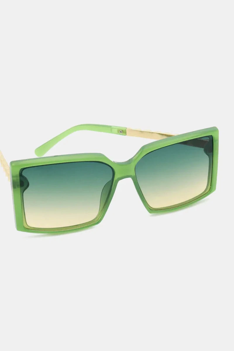 Polycarbonate Frame Square Sunglasses - Lustreve