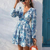 Postcards From Paradise Floral Mini Dress - Lustreve