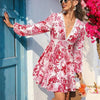 Postcards From Paradise Floral Mini Dress - Lustreve