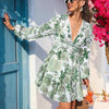 Postcards From Paradise Floral Mini Dress - Lustreve