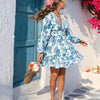 Postcards From Paradise Floral Mini Dress - Lustreve