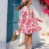 Postcards From Paradise Floral Mini Dress - Lustreve