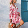 Postcards From Paradise Floral Mini Dress - Lustreve