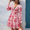 Postcards From Paradise Floral Mini Dress - Lustreve