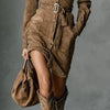 Power Moves Only Belted Shirt Mini Dress - Lustreve