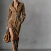 Power Moves Only Belted Shirt Mini Dress - Lustreve