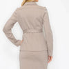 Power Play Ponte Blazer & Skirt Matching Set - Lustreve