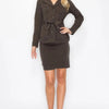 Power Play Ponte Blazer & Skirt Matching Set - Lustreve