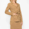 Power Play Ponte Blazer & Skirt Matching Set - Lustreve