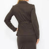 Power Play Ponte Blazer & Skirt Matching Set - Lustreve