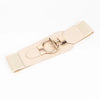 PU Elastic Wide Belt with Alloy Buckle - Lustreve