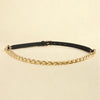 PU Leather Chain Belt - Lustreve