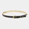 PU Leather Chain Belt - Lustreve