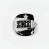 PU Leather Inlaid Rhinestone Belt - Lustreve