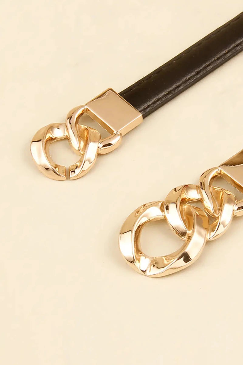 PU Skinny Belt - Lustreve