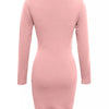 Quiet Storm Primrose Wrap - Tie Bodycon Mini Dress - Lustreve