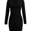Quiet Storm Primrose Wrap - Tie Bodycon Mini Dress - Lustreve