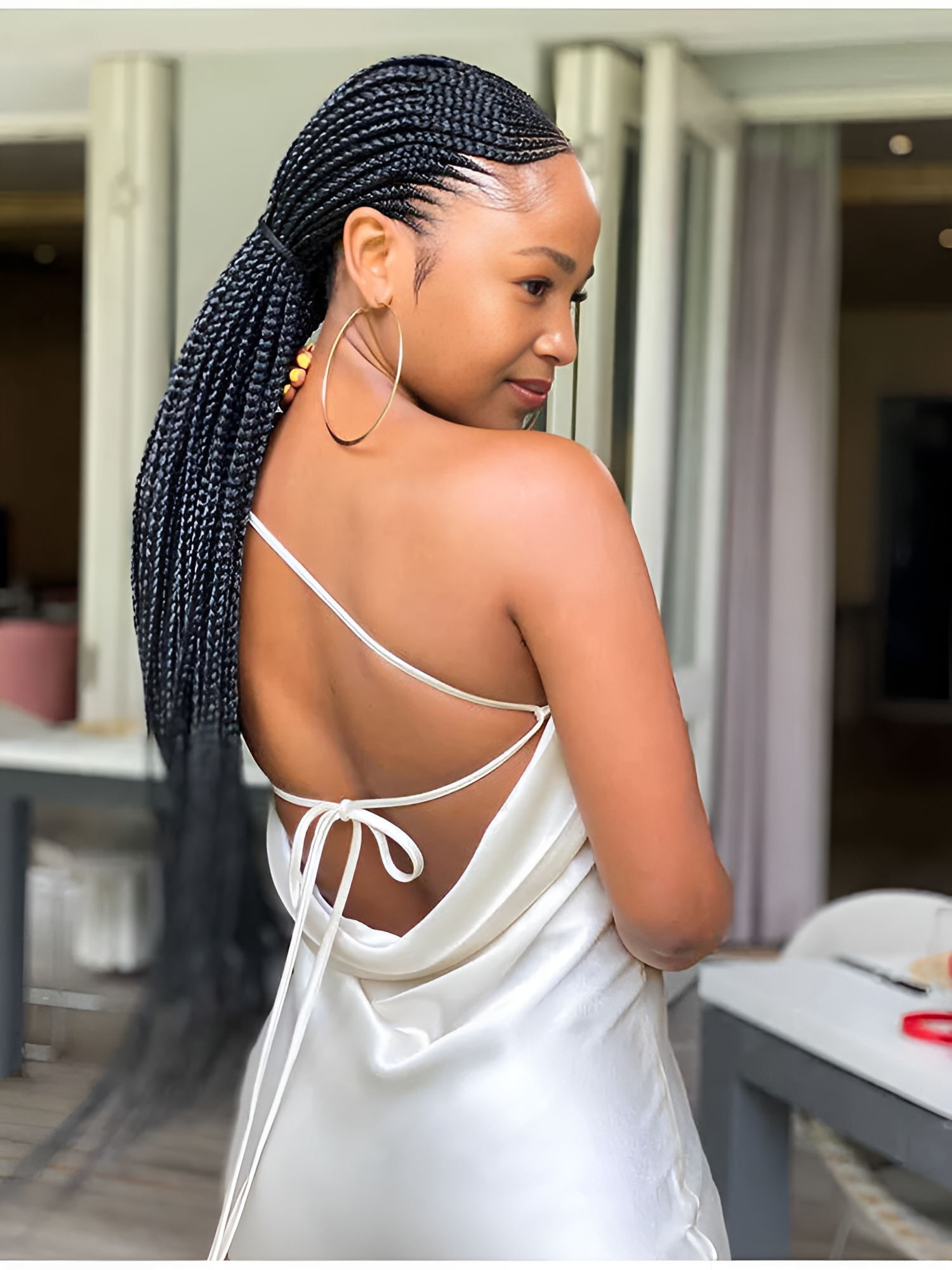 Bianca Dusk Satin Midikleid