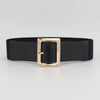 Rectangle Buckle Elastic Wide Belt - Lustreve