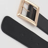 Rectangle Buckle Elastic Wide Belt - Lustreve