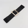 Rectangle Buckle Elastic Wide Belt - Lustreve