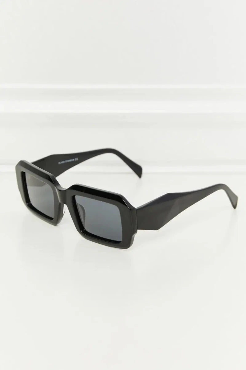 Rectangle TAC Polarization Lens Full Rim Sunglasses - Lustreve