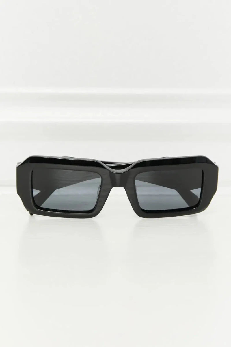 Rectangle TAC Polarization Lens Full Rim Sunglasses - Lustreve