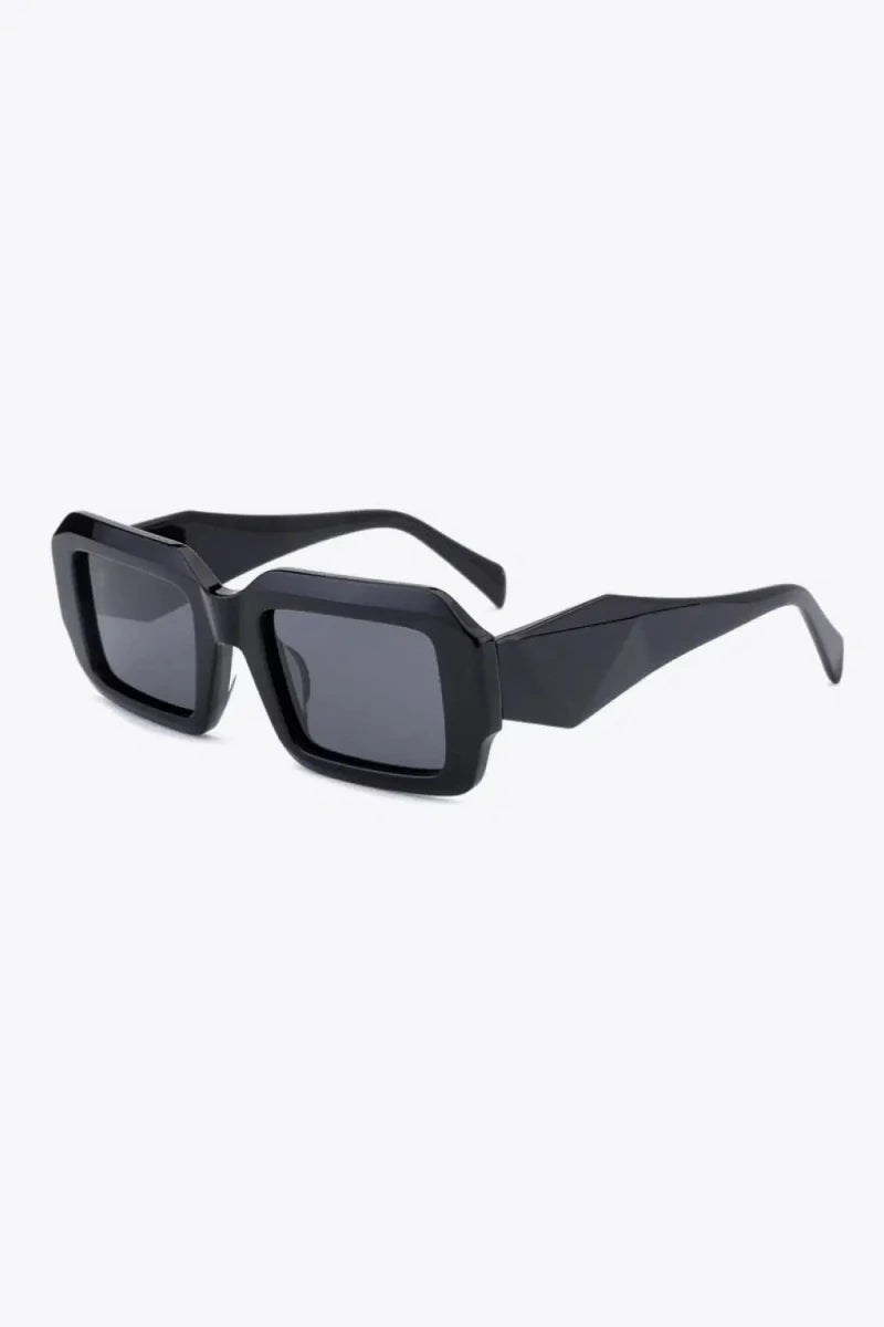 Rectangle TAC Polarization Lens Full Rim Sunglasses - Lustreve