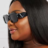 Rectangle TAC Polarization Lens Full Rim Sunglasses - Lustreve