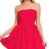 Red Hot & Ready Smocked Tube Mini Dress – Ruby - Lustreve