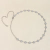 Rhinestone Decor Zinc Alloy Belt - Lustreve