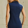 Rodeo Revery Button - Me - Down Denim Mini Dress - Lustreve