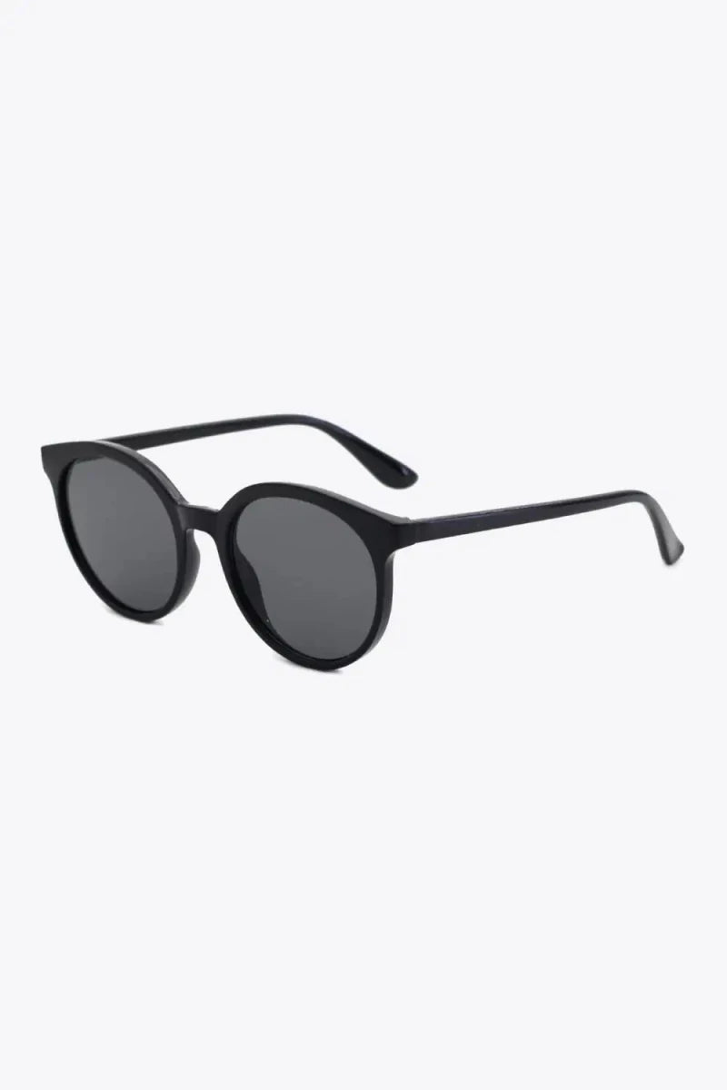 Round Full Rim Polycarbonate Frame Sunglasses - Lustreve
