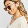 Round Full Rim Polycarbonate Frame Sunglasses - Lustreve