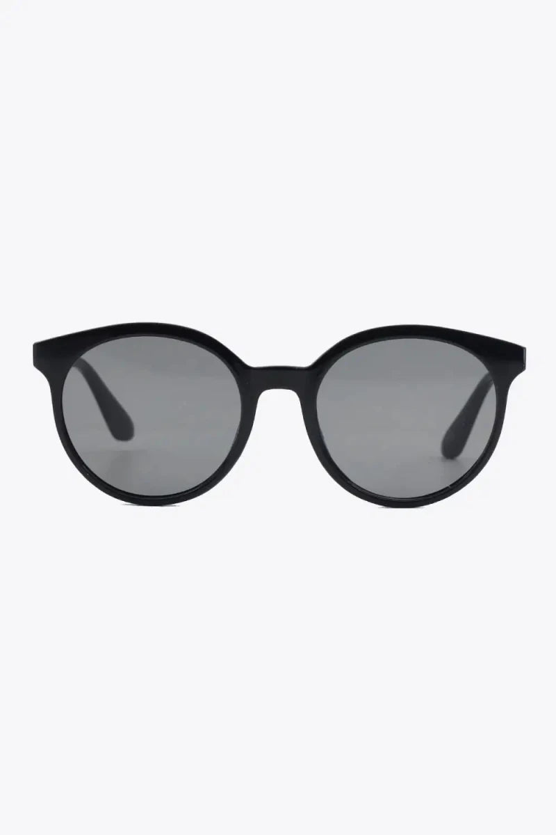 Round Full Rim Polycarbonate Frame Sunglasses - Lustreve