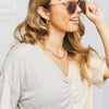 Round Full Rim Polycarbonate Frame Sunglasses - Lustreve