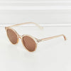 Round Full Rim Polycarbonate Frame Sunglasses - Lustreve