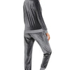 Round Neck Long Sleeve Loungewear Set with Pockets - Lustreve