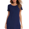 Round Neck Short Sleeve Lounge Dress - Lustreve