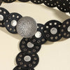 Round Shape PU Leather Belt - Lustreve