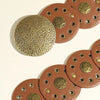 Round Shape PU Leather Belt - Lustreve